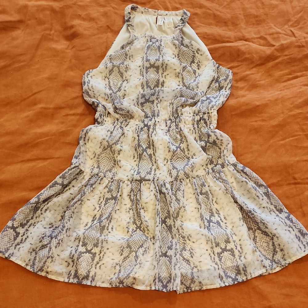 Japna Snakeskin Halter Dress